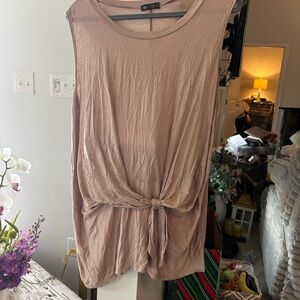 Vision sharp Sleeveless Tan Top. 2X